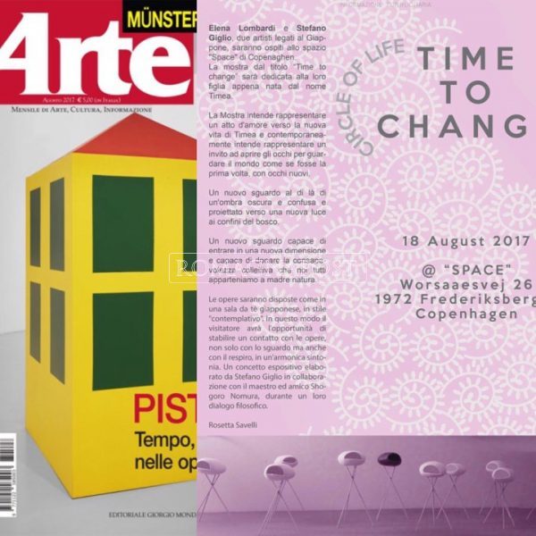TIME TO CHANGE IN "SPACE" COPENHAGEN VERNISSAGE 18 AGOSTO 2017