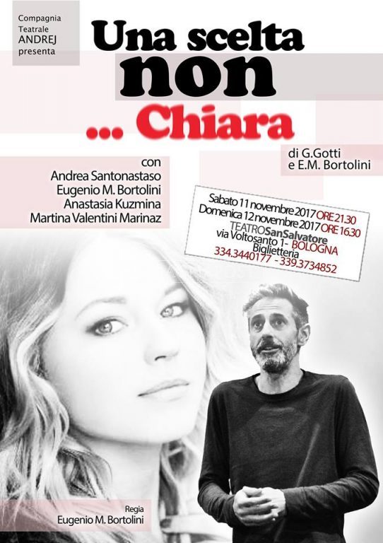 "Una scelta...non Chiara" commedia brillante in scena a Bologna al Teatro San Salvatore 11 e 12 novembre 2017