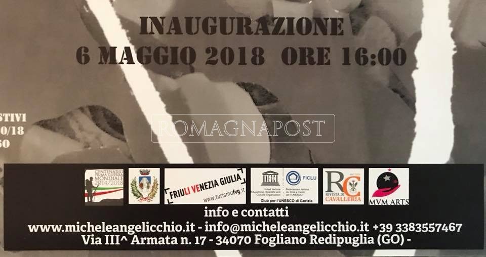 L’ARTISTA SOLDATO MICHELE ANGELICCHIO PRESENTE A REDIPUGLIA DAL 6 MAGGIO AL 30 GIUGNO 2018