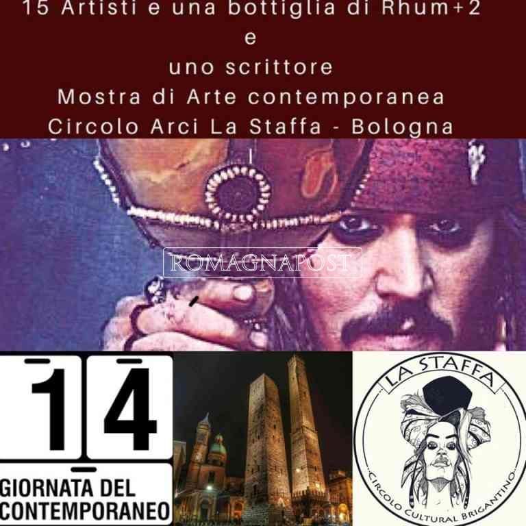 Mostra Collettiva "15 ARTISTI E UNA BOTTIGLIA DI RHUM + 2" AL CIRCOLO ARCI LA STAFFA A BOLOGNA