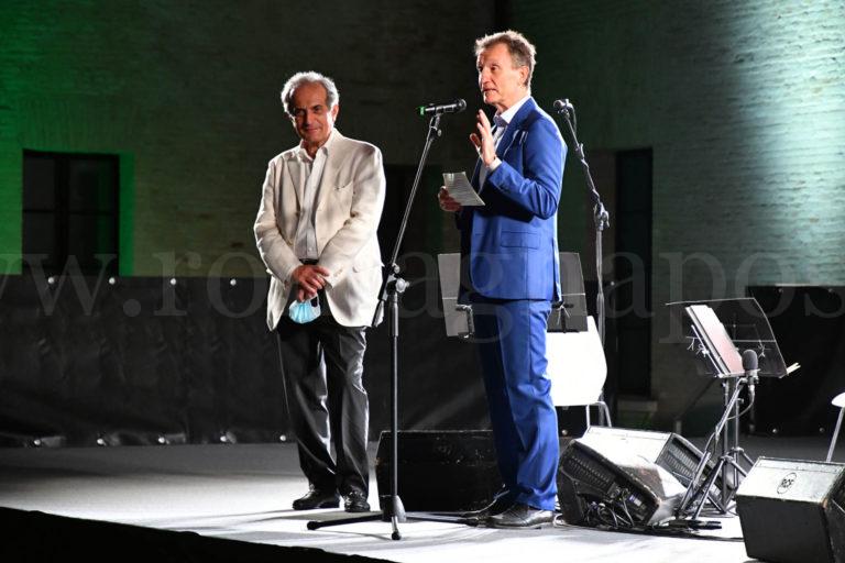 Zattini e l'assessore alla Cultura, Valerio Melandri