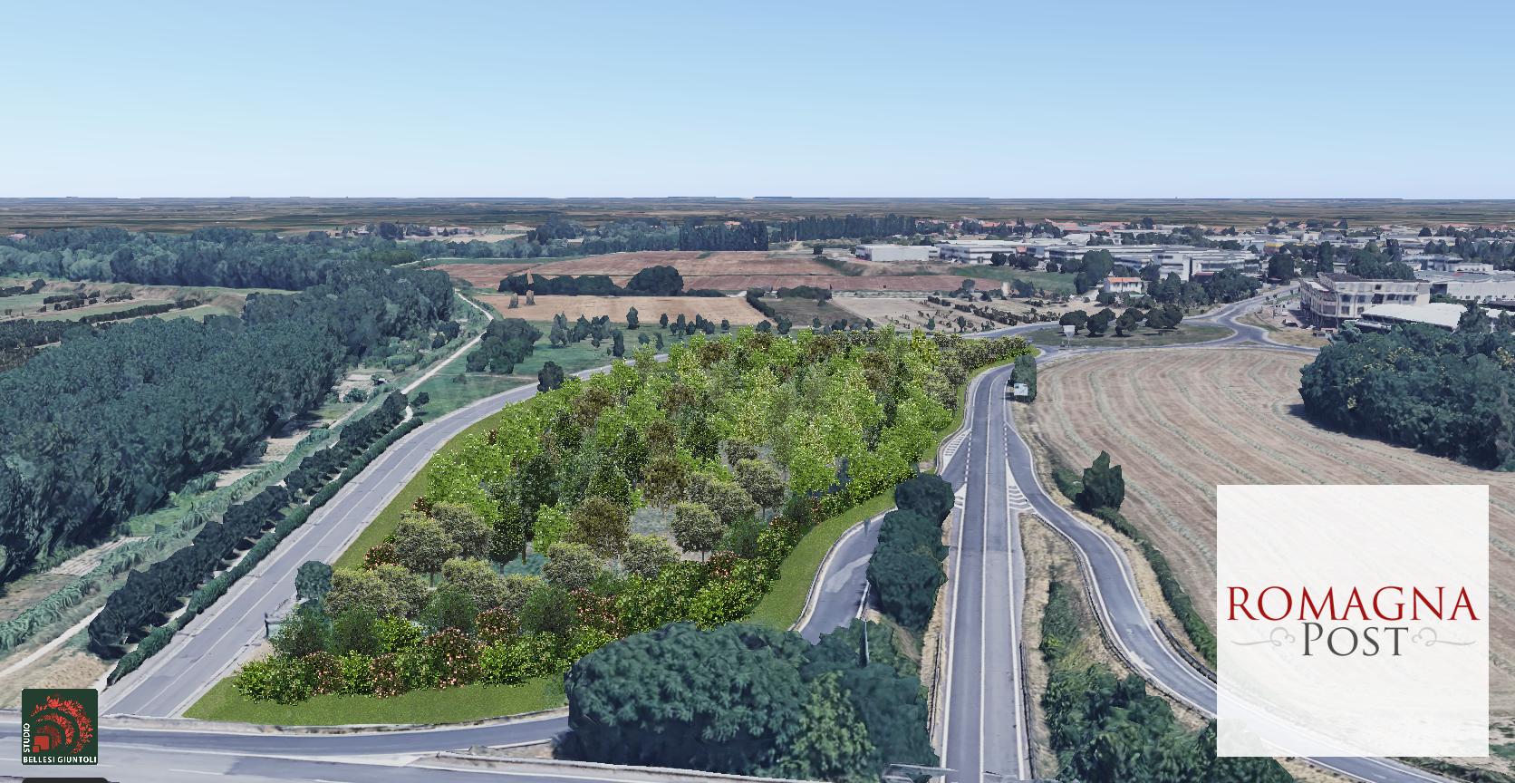 Rendering progetto bosco urbano