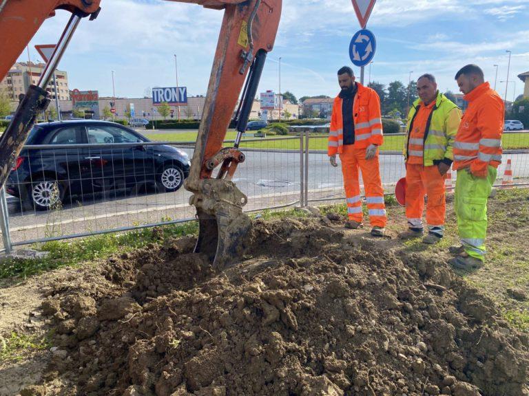 Lavori rete MAN in corso a Diegaro (2)