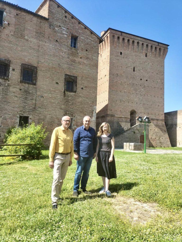 Assessore Carlo Verona con Luca di Luzio e Laura Previati
