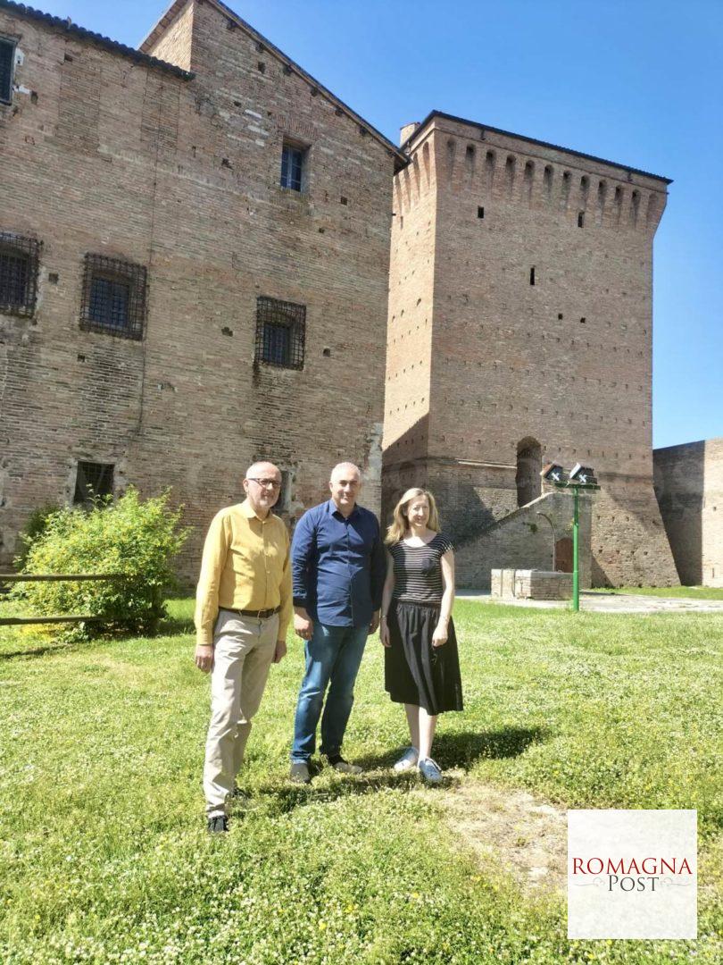Assessore Carlo Verona con Luca di Luzio e Laura Previati