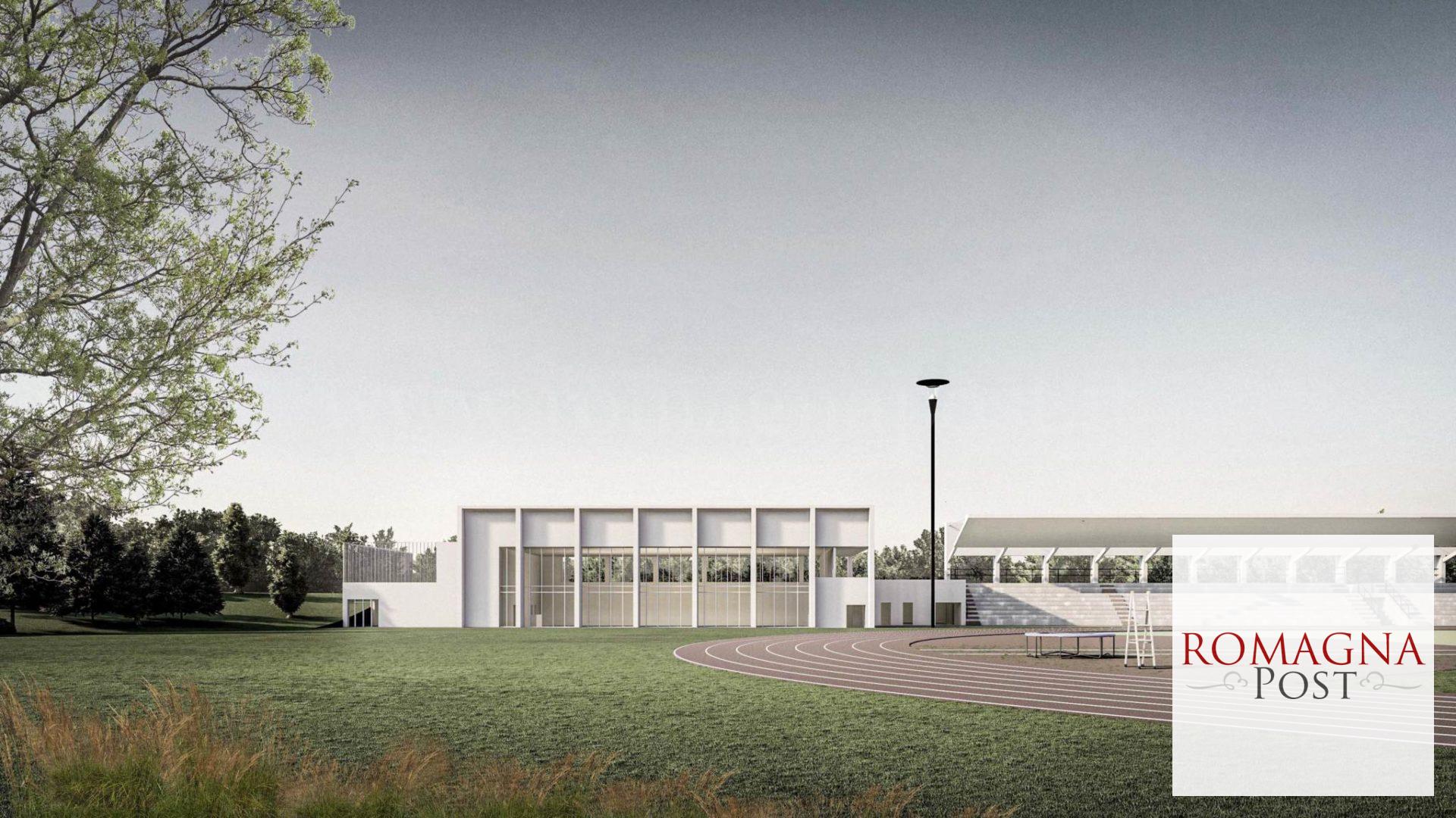 Cesena Rendering pista di Atletica