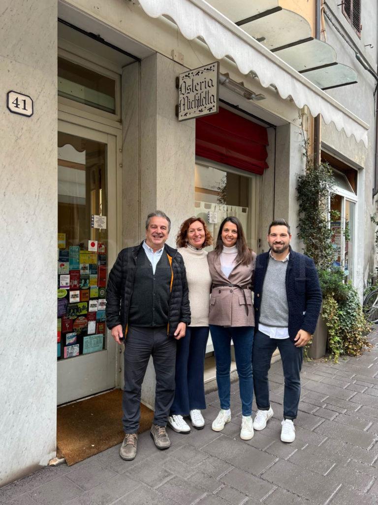 Osteria Michiletta da sinistra Rocco Angarola Johanna Rapberger Arianna De Sandre Simone Rosetti