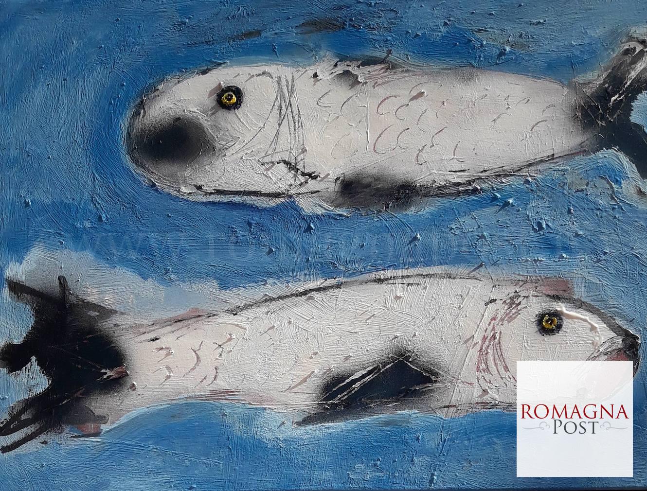 Erano liberi _2018_ Smalti e tempere su tela_60x80 cm.