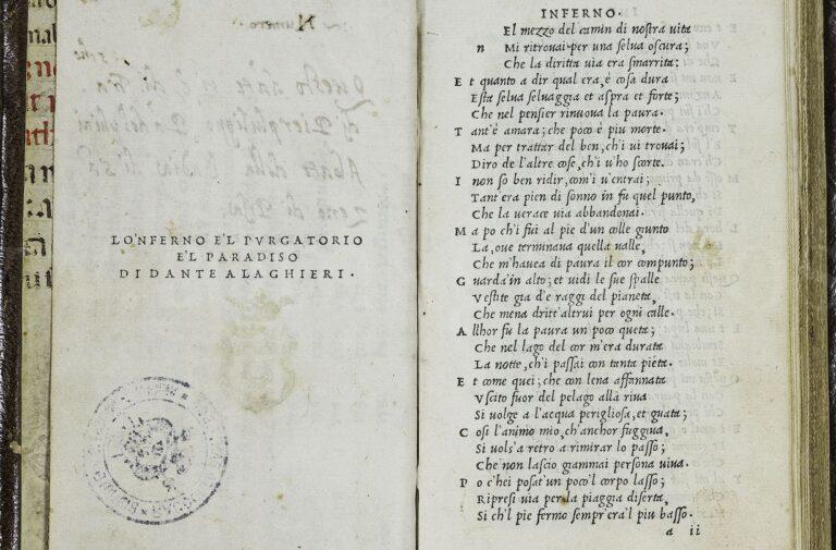 Terze rime di Dante_1502_Biblioteca_Classense