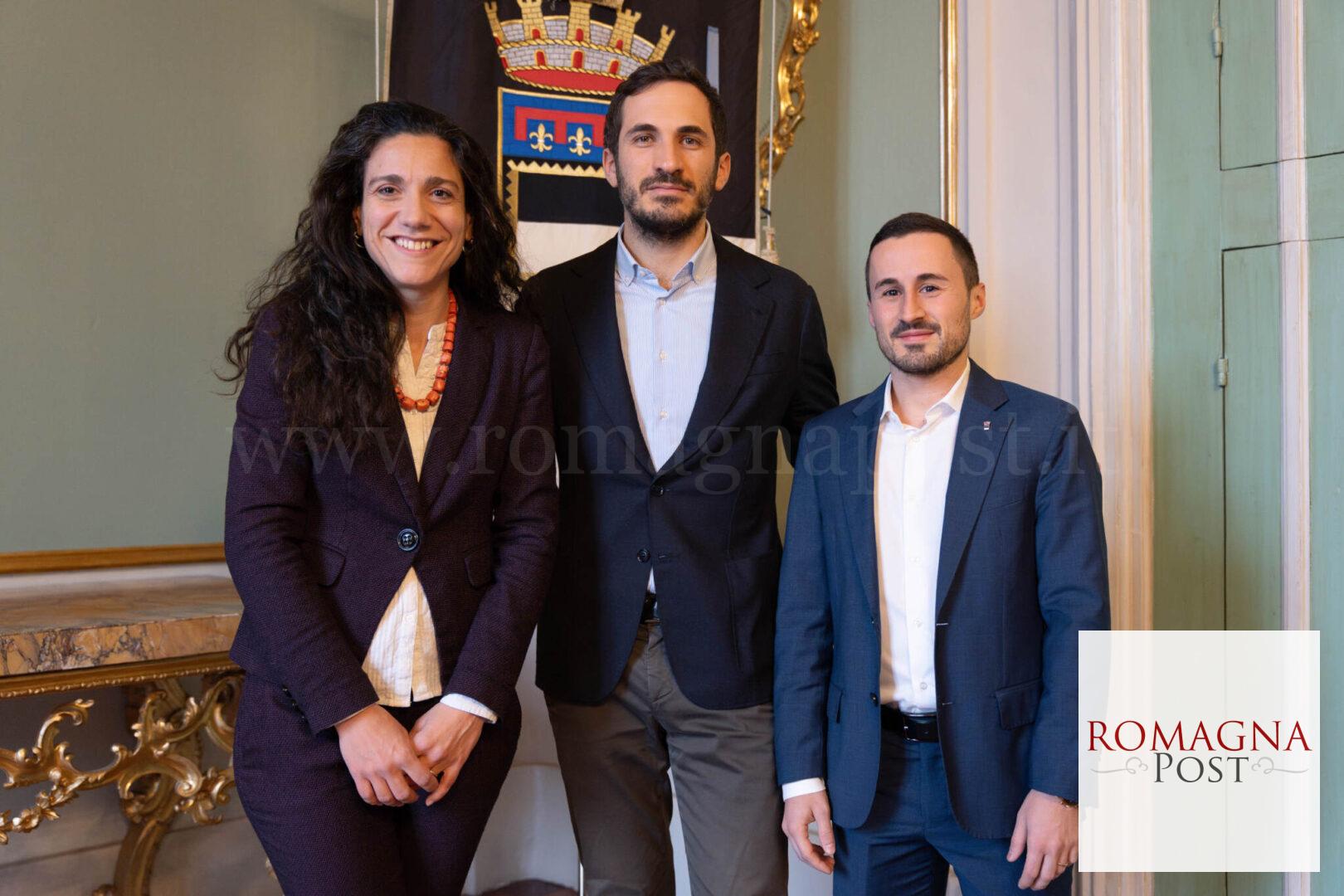 Sindaco Enzo Lattuca con Francesca Lucchi e Lorenzo Plumari