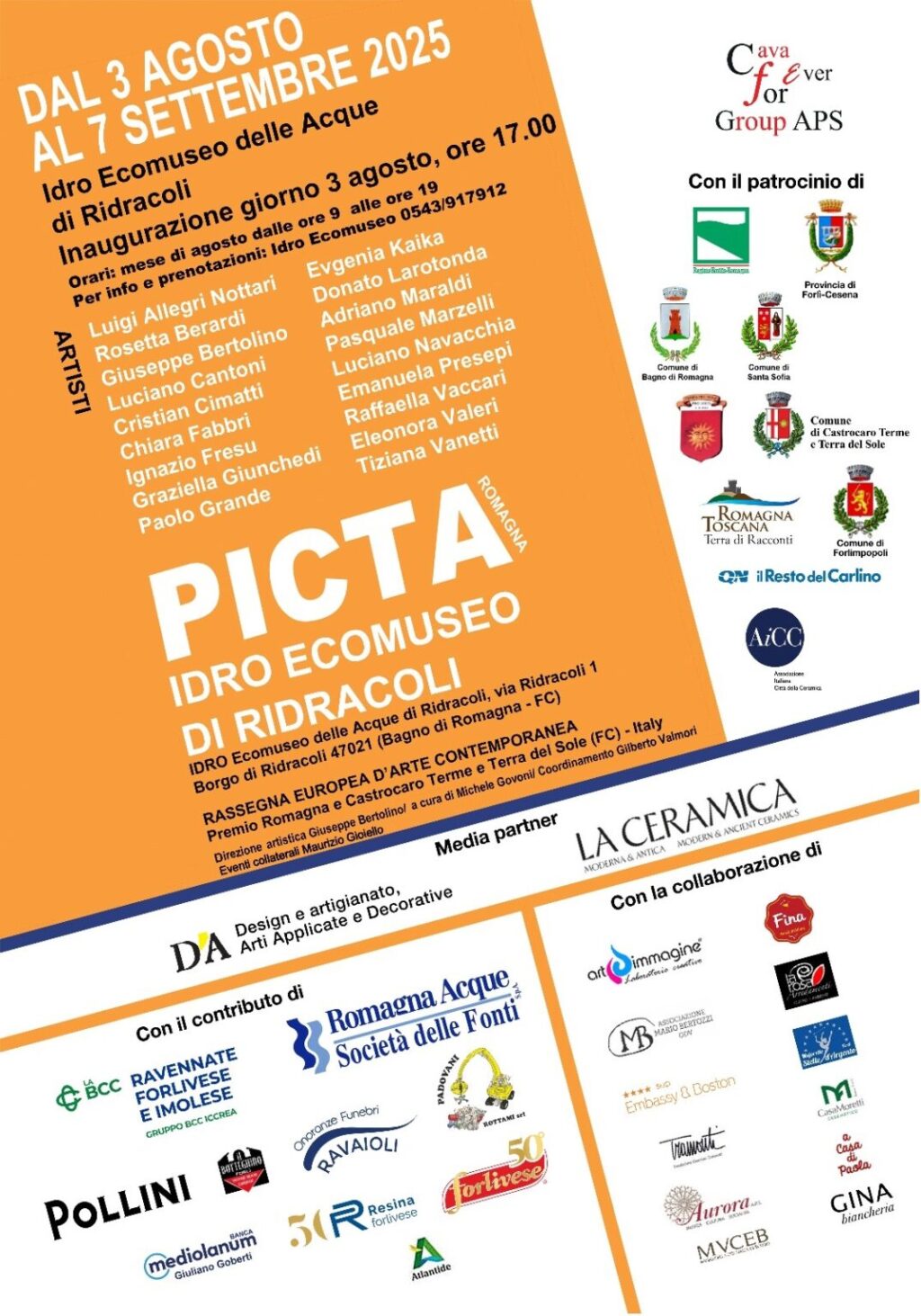 Picta 2025 approda all'Idro Ecomuseo di Ridracoli