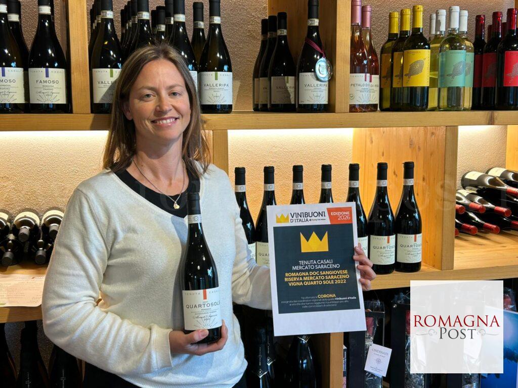 Silvia Casali con il Sangiovese premiato