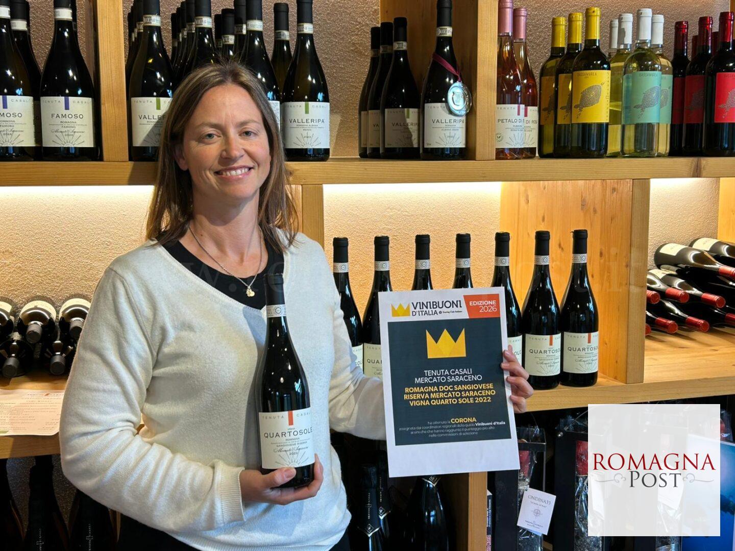 Silvia Casali con il Sangiovese premiato