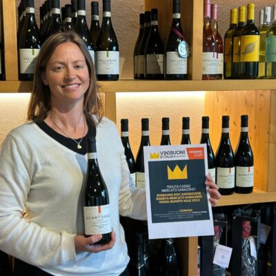 Silvia Casali con il Sangiovese premiato