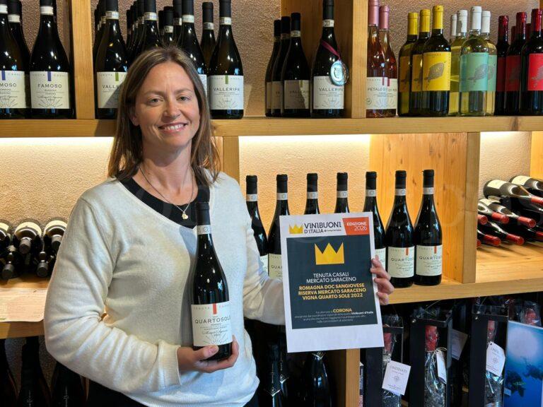 Silvia Casali con il Sangiovese premiato
