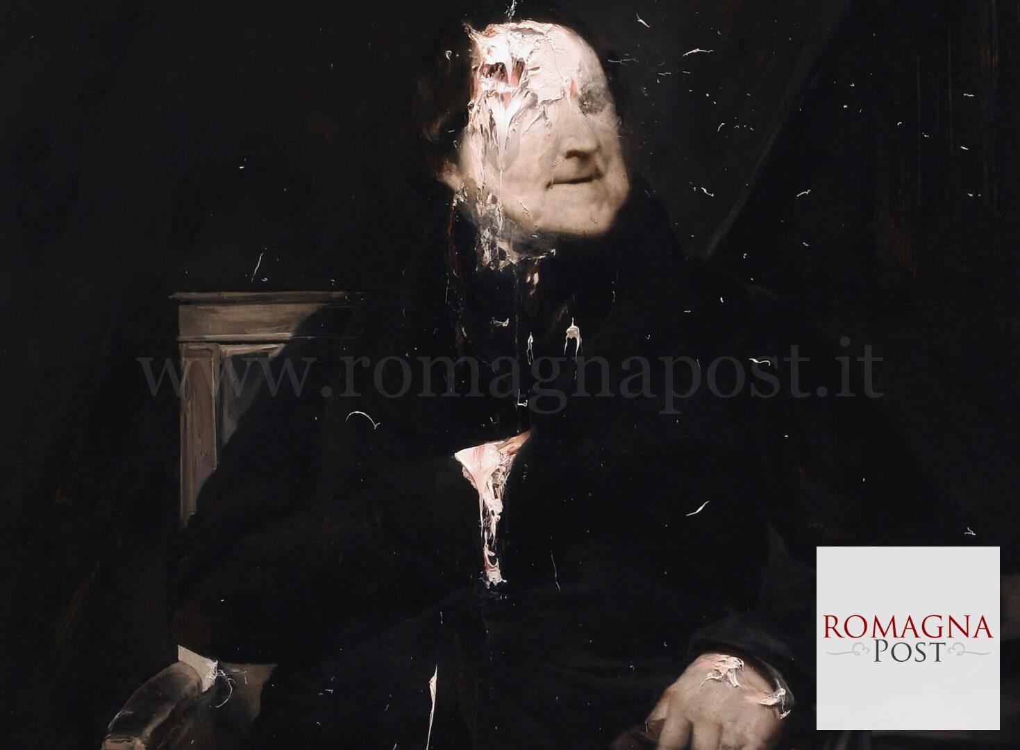 Nicola Samorì Rossini (Lescot) 2008, olio su tela, cm 120x100