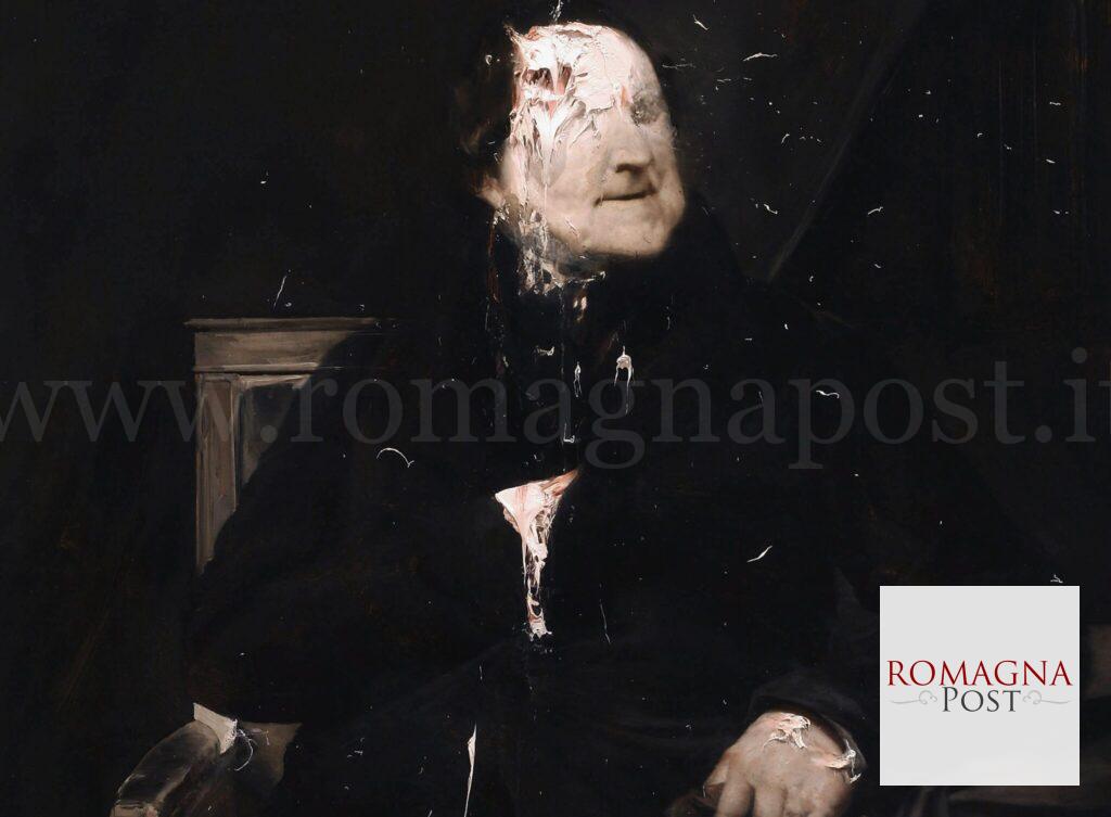 Nicola Samorì Rossini (Lescot) 2008, olio su tela, cm 120x100