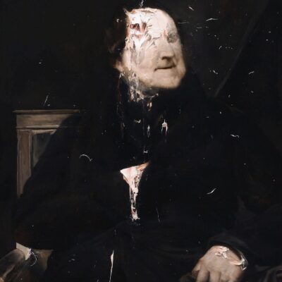 Nicola Samorì Rossini (Lescot) 2008, olio su tela, cm 120x100