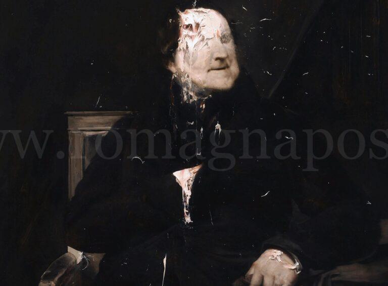 Nicola Samorì Rossini (Lescot) 2008, olio su tela, cm 120x100