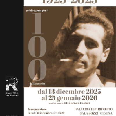 Cesena rende omaggio all'artista Luciano Caldari con una mostra inaugurata il 13 dicembre 2025 in ricordo dei 100 anni dal giorno della sua nascita.