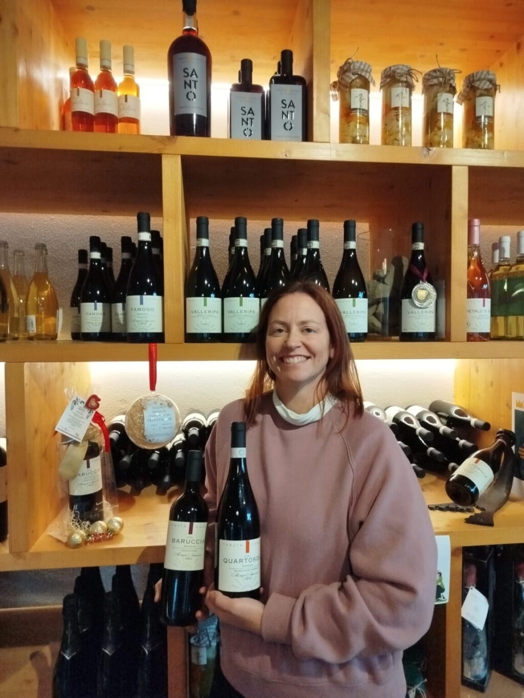 Silvia Casali con i due Sangiovese premiati