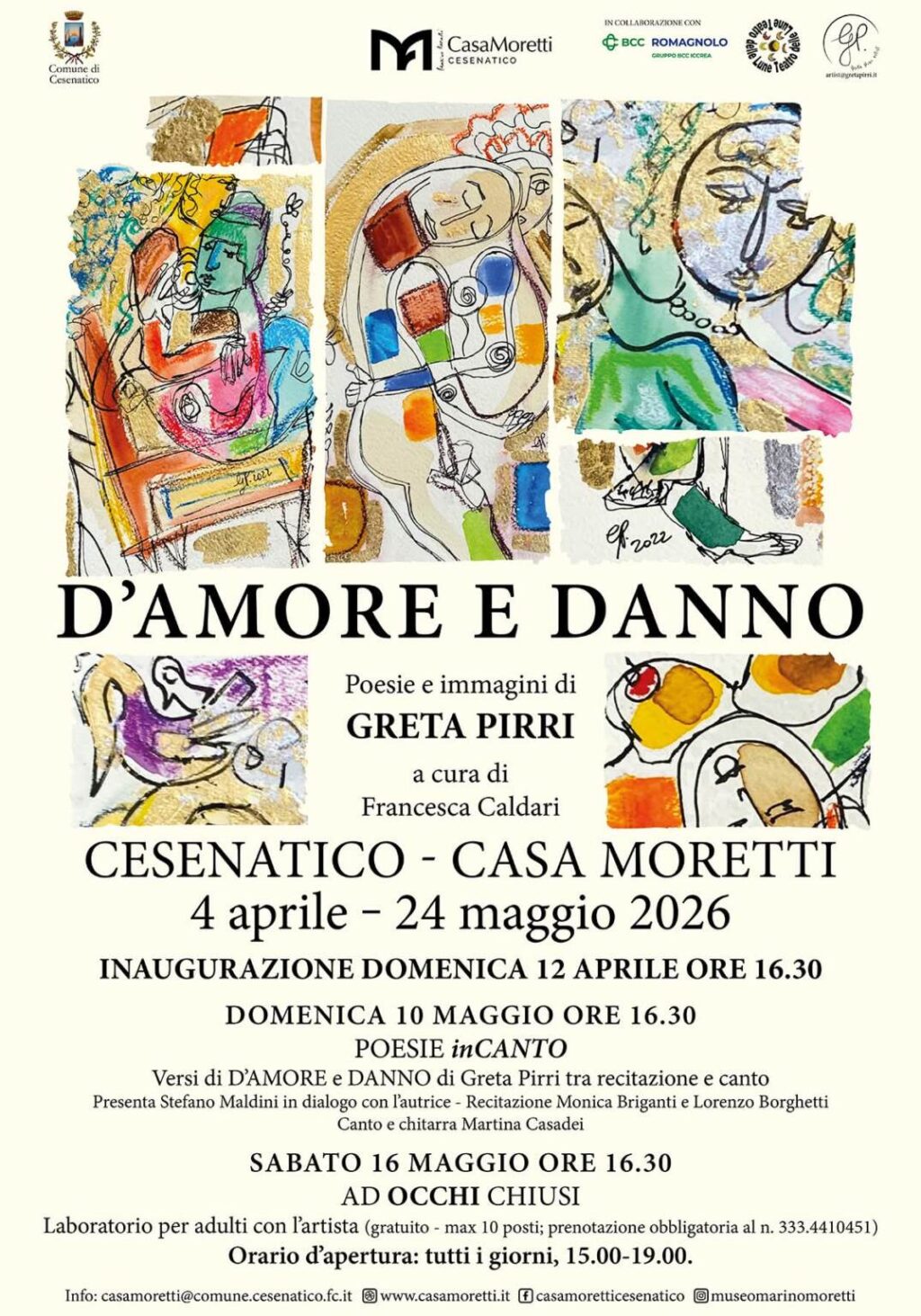 Dal 4 aprile al 26 maggio 2026 presso la Casa Museo "Marino Moretti " a Cesenatico