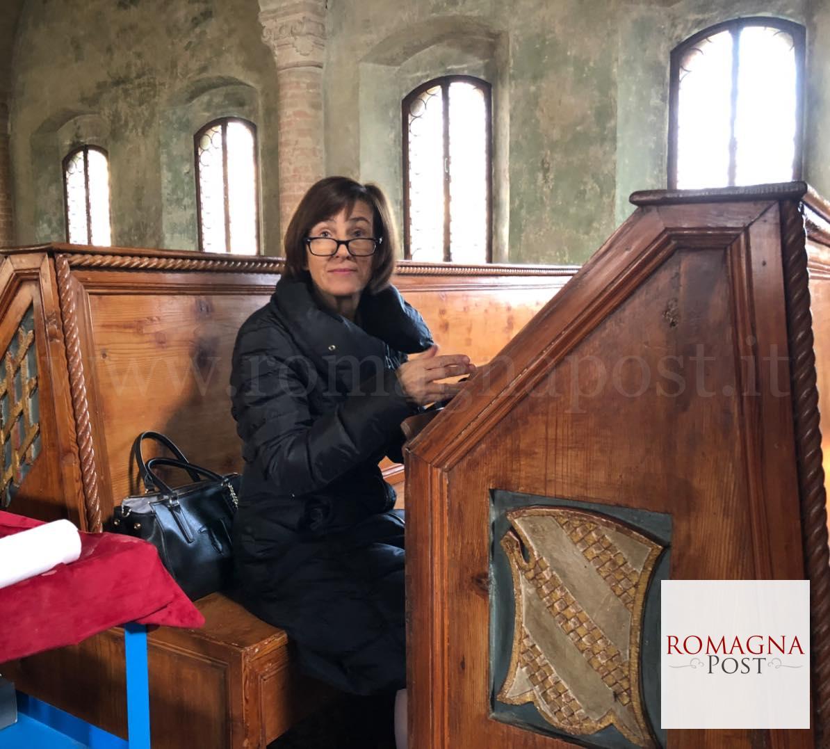 biblioteca malatestiana, riposizionato urna malatesta novello