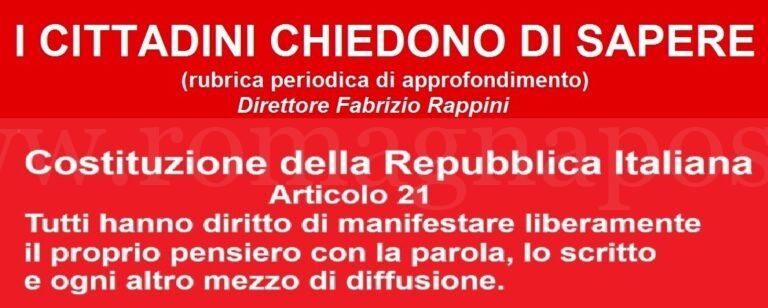 TESTATINA I CITTADINI E ART. 21