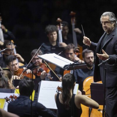 RAVENNA 20/07/2023. RAVENNA FESTIVAL. RICCARDO MUTI, TAMÁS VARGA.Riccardo Muti direttoreOrchestra Giovanile Luigi CherubiniTamás Varga violoncello